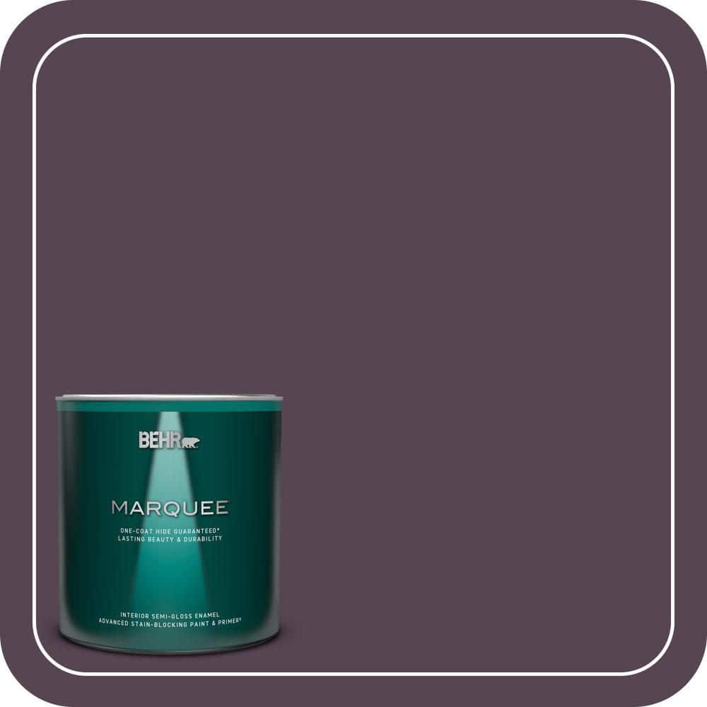 Baritone Color BEHR MARQUEE 1 qt. #680F-7 Baritone Semi-Gloss Enamel Interior Paint ...