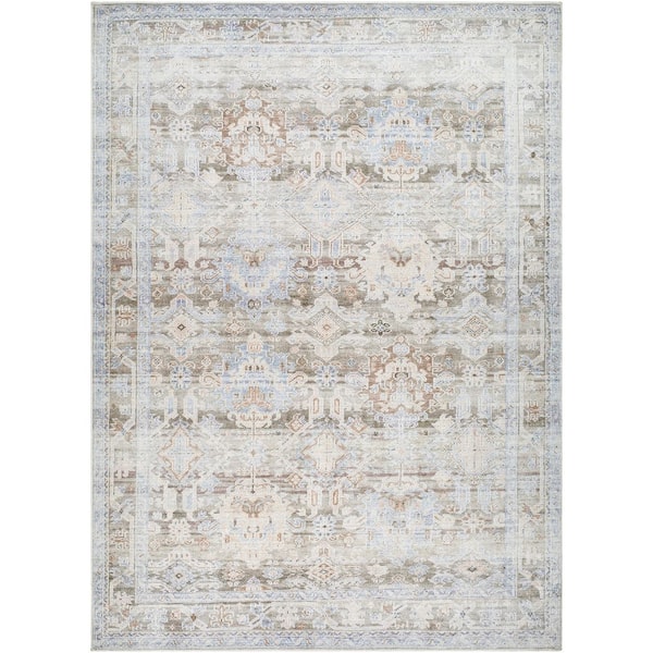 Marlon MLO-2312 9 ft. x 12 ft. Brown Machine Woven Area Rug