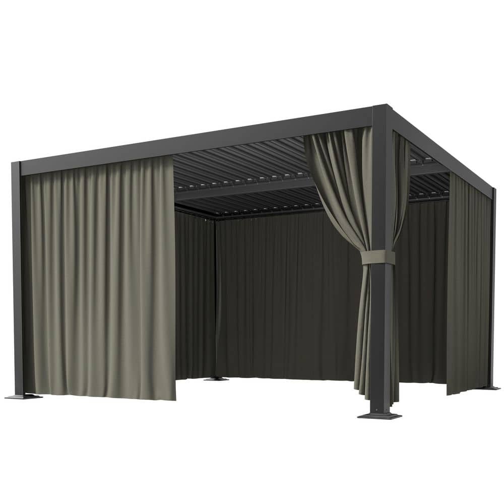 WNP 12 ft. x 12 ft. Universal Outdoor Privacy Curtains, Gazebo
