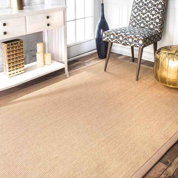 Orsay Machine Woven Jute Beige Doormat 2 ft. x 3 ft.  Area Rug