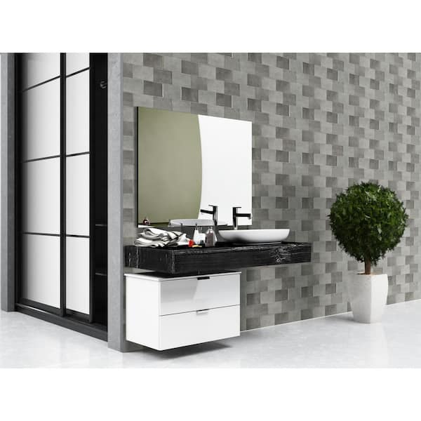 Lakeview Storm 5 in. x 5 in. Glossy Ceramic Wall Tile (10.2 sq. ft./Case)