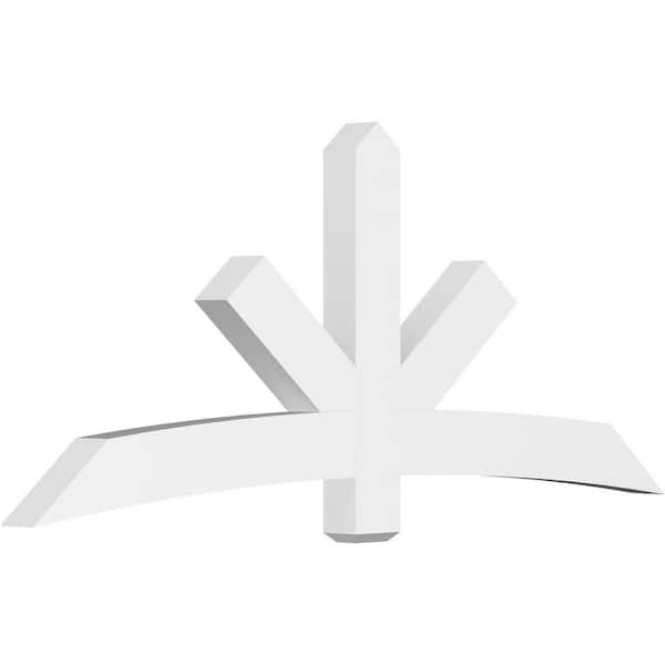 Ekena Millwork Alberta 84 in. W x 35 in. H x 4 in. D Signature Polyurethane Bracket