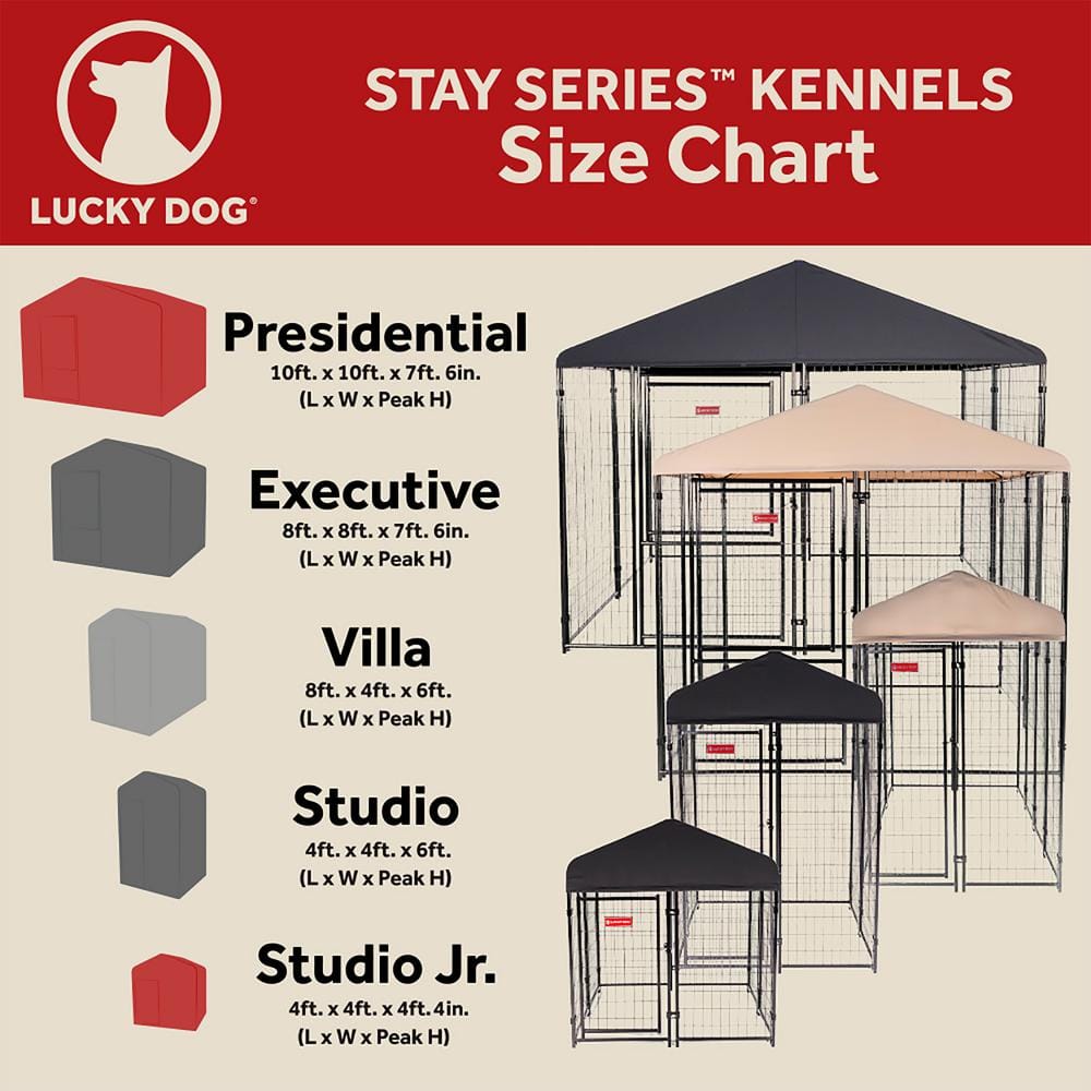 Gray Steel Frame Dog Kennel with Waterproof Canopy Roof