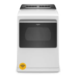 7.4 cu. ft. White Electric Dryer with Steam and Advanced Moisture Sensing Technology, ENERGY STAR