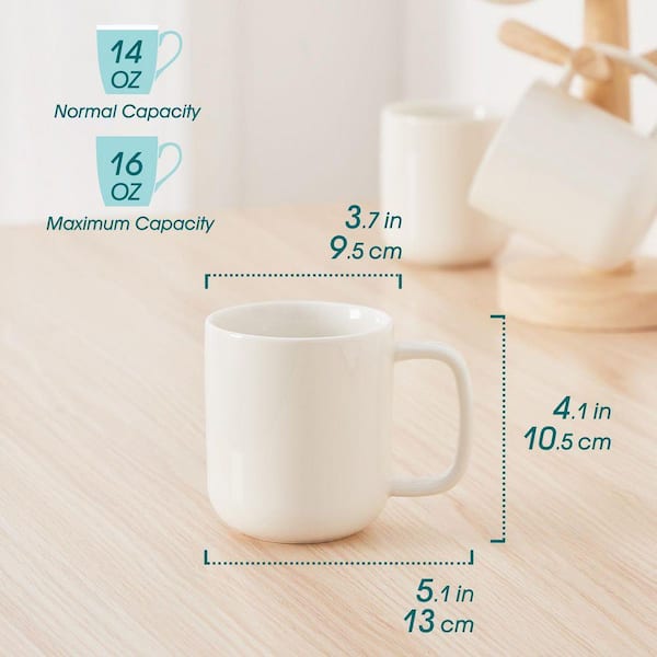 16 oz. clear glass coffee mugs GRAV Borosilicate Glass Coffee Cup 16oz main image 1
