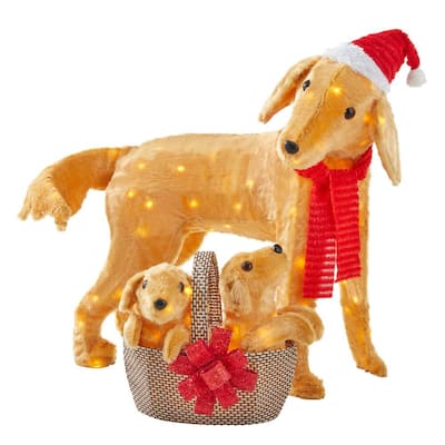 Dog - Christmas Yard Decorations - Outdoor Christmas Decorations - The ...