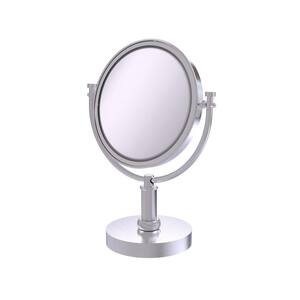 8 in. Vanity Top Makeup Mirror 4X Magnification in Satin Chrome