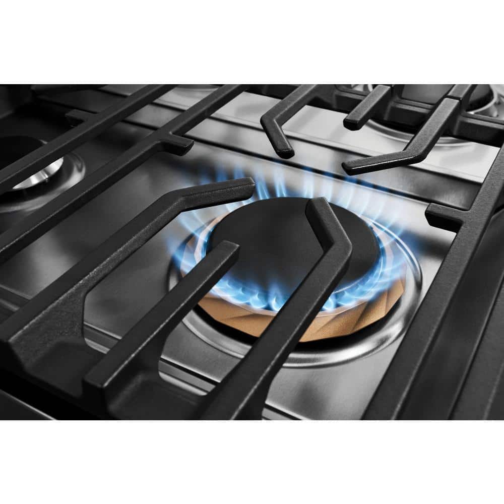 36" Stainless Steel Dual-Fuel Convection Range with Air Fry