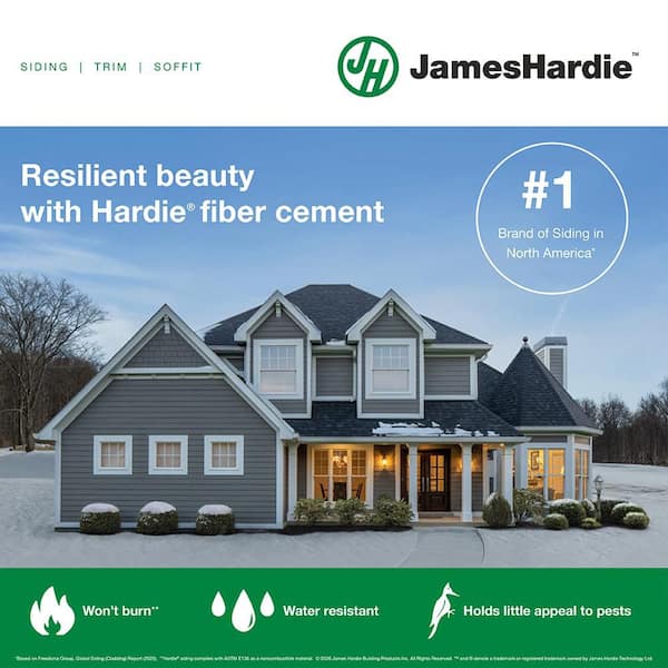 James Hardie Hardie Plank HZ5 7.25 in. x 144 in. Statement