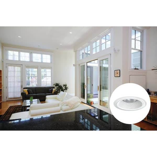 Juno Contractor Select 6 in. New Construction or Remodel Recessed Downlight  Tapered Baffle Trim 24 WWH - The Home Depot