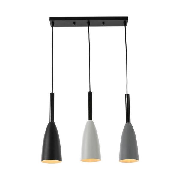 Modern LED Pendant Light Fixture 2-Pack – Chrome Cylindrical Hanging Lights, 3000K Warm White, Height Adjustable 150cm, 15.7in, For Kitchen Island & Dining Room