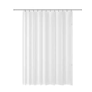 70 in. x 71 in. White Frosty Best Quality Commercial Grade PEVA Polyester Shower Curtain Liner