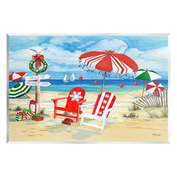 Stupell Industries Seas 'N' Greetings Scene by Paul Brent 1 Piece Unframed Graphic Print Nature Poster Art Print 15 in. x 10 in.