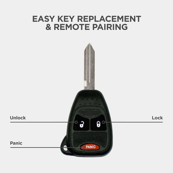 2 Replacement Cases for Chrysler Jeep Dodge Keyless Entry Remote Car Key 6btn 2 Replacement Cases for Chrysler Jeep Dodge Keyless Entry Remote Car Key 6btn
