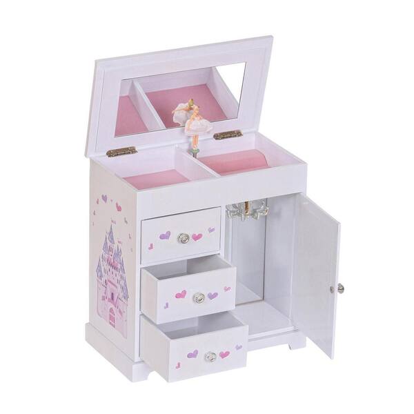 Mele & Co Adalyn Girl's White Fashion Paper Musical Ballerina