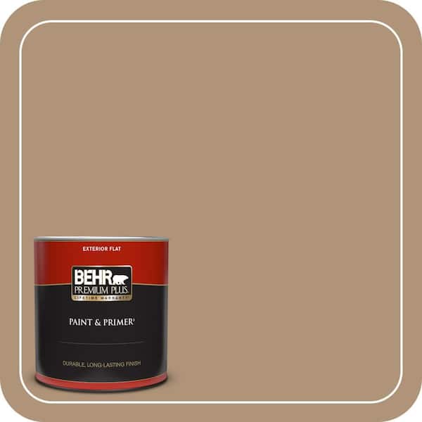 BEHR PREMIUM PLUS 1 qt. Home Decorators Collection #HDC-NT-22 Nomadic Flat Exterior Paint & Primer