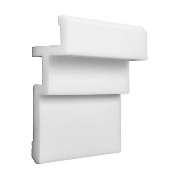 ORAC DECOR 1-5/8 in. D x 4-1/2 in. W x 4 in. L Primed White Plain Polystyrene Crown Moulding Sample