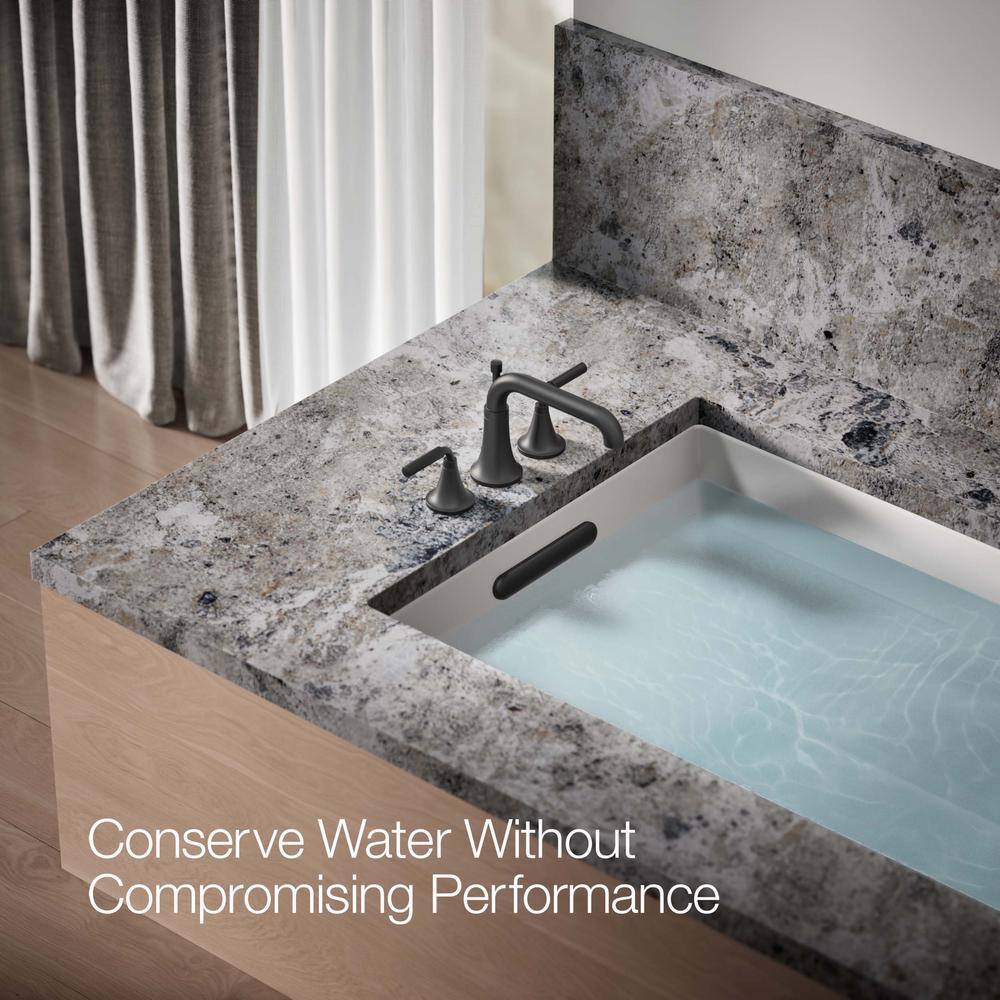 Tone Matte Black Deck-Mount Bath Faucet with Diverter Spout
