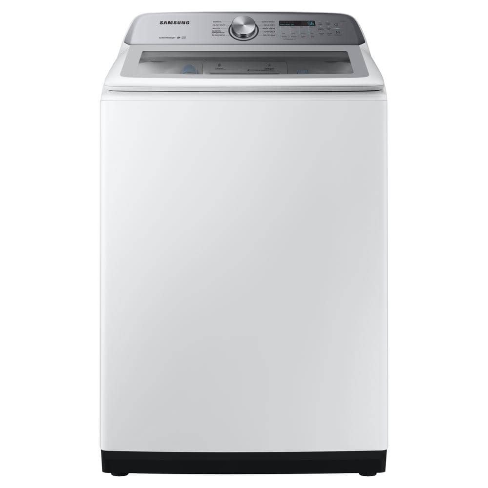 4.9 cu. ft. High-Efficiency Top Load Washer with Agitator and Active Water Jet in White, ENERGY STAR