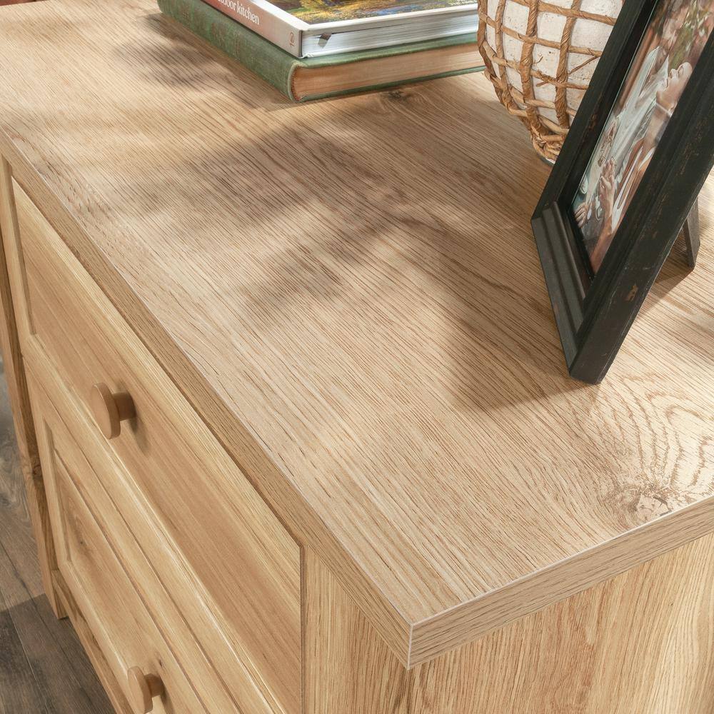 Timber Oak 2-Drawer Lockable Lateral File Cabinet