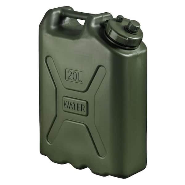 Maak het zwaar schaal Paleis Scepter BPA Durable 5 Gal. 20 l Portable Water Storage Container, Green  05177-SCEPTER - The Home Depot