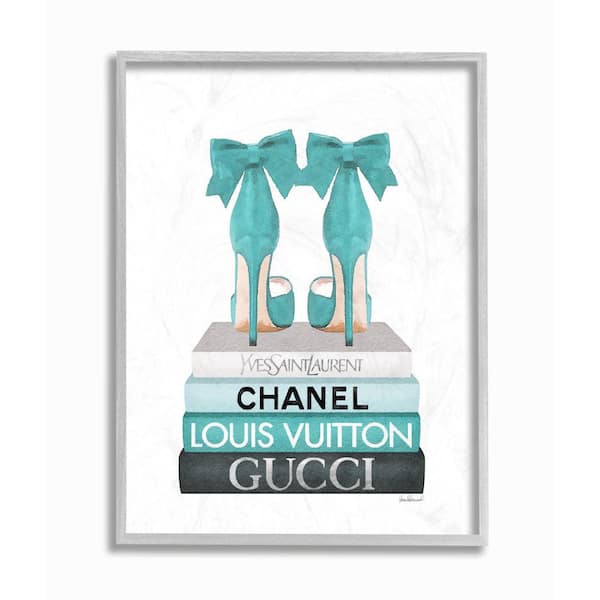 Stupell Industries Turquoise Bow Heels on Book Women's Fashion by Amanda  Greenwood Framed Abstract Texturized Art Print 11 in. x 14 in.  ab-566_gff_11x14 - The Home Depot