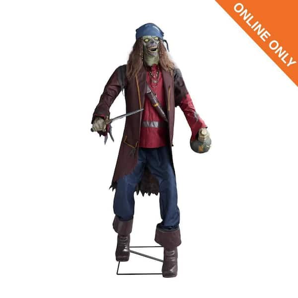 6 FT Dead Water Animated LED Zombie Pirate