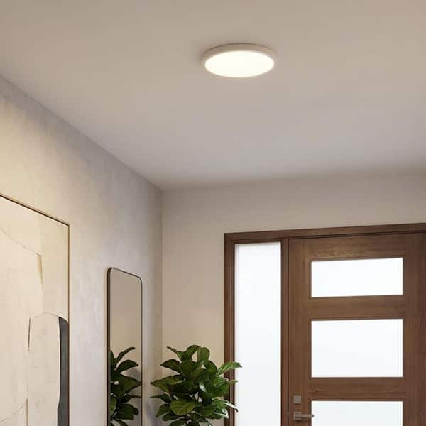 Maxxima 9 in LED Flush Mount Ceiling Light Fixture, 1500 Lumens, 5