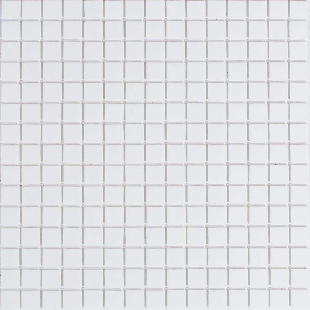 Dune Glossy Off-White 12 in. x 12 in. Glass Mosaic Wall and Floor Tile (20 sq. ft./case) (20-pack) price history on PriceWatchPro