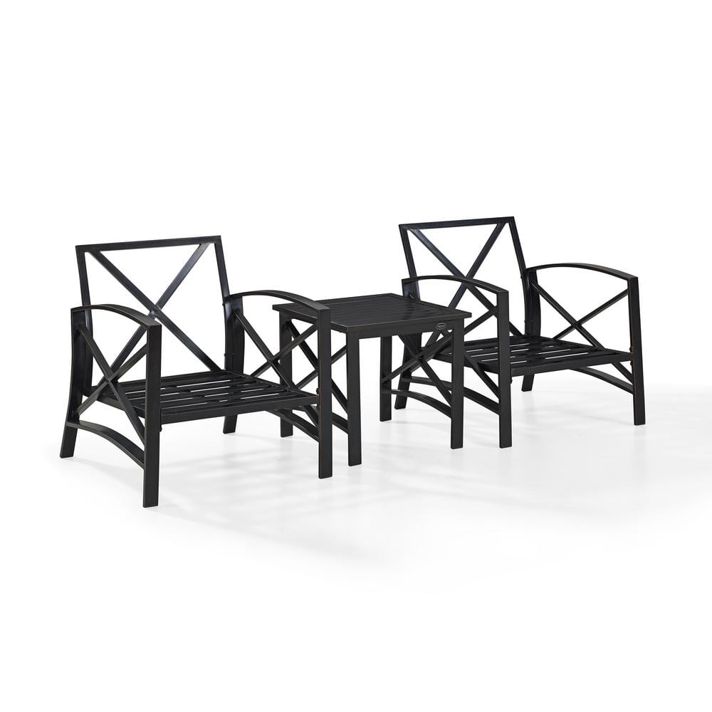 Kaplan 3-Piece Outdoor Seating Set with Mist Cushions