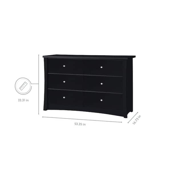 Storkcraft black outlet dresser