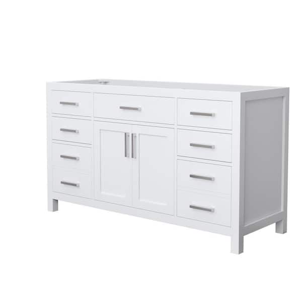Beckett 59 in. Bath Vanity Cabinet without Top in White