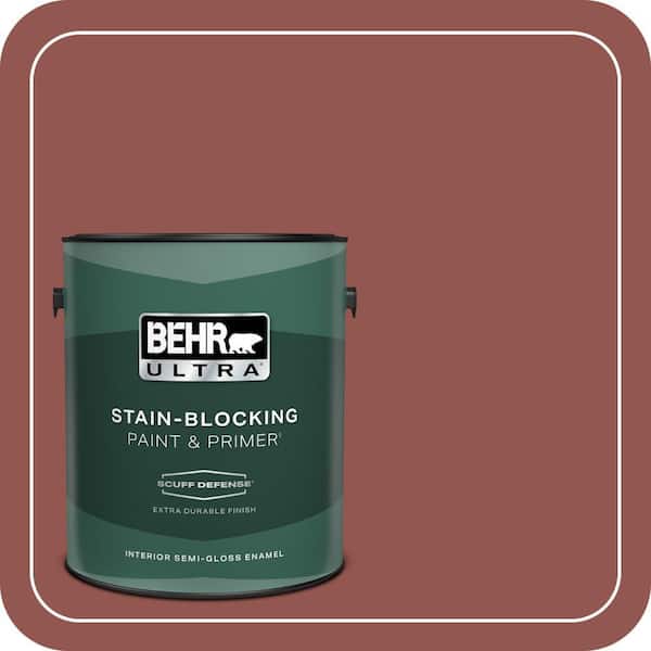 BEHR ULTRA 1 gal. #MQ1-21 Rich Brocade Extra Durable Semi-Gloss Enamel Interior Paint & Primer