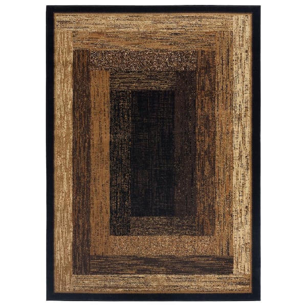 Home Dynamix Royalty Vega Area Rug, Size: 5 x 7, Black