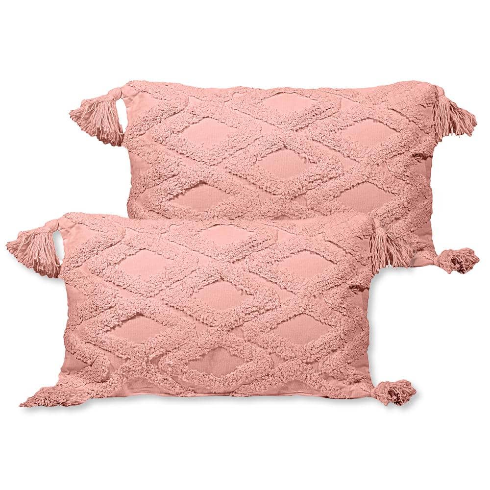 Set of 4 Pillow Covers 18x18, Desert Cactus Plant Design Cotton