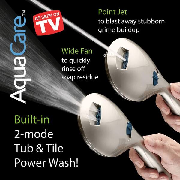 AQUACARE 50-Spray Patterns 2.5 GPM 6 in. Wall Mount Dual