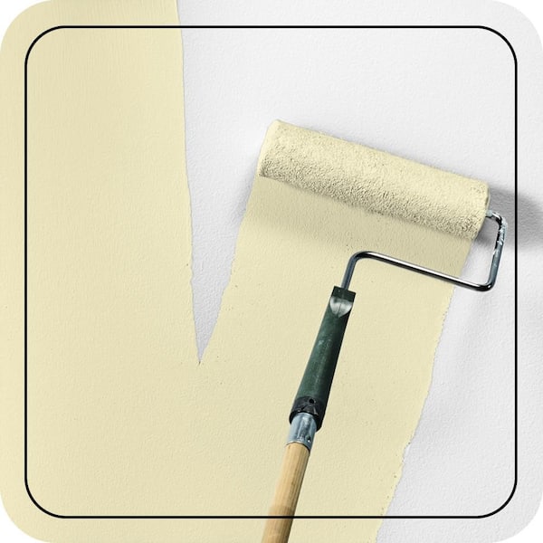 1 gal. #400A-1 Candlelight Yellow Semi-Gloss Enamel EcoMix Plant-Based Interior Paint & Primer