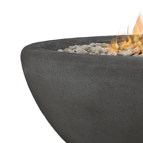 real flame riverside oval propane fire bowl