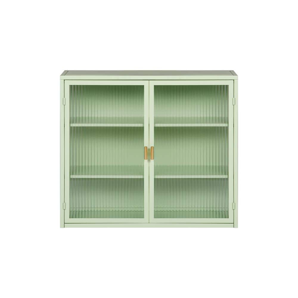 Modern Metal 27.56 in. W x 9.06 in. D x 23.62 in. H Bathroom Storage Wall C
