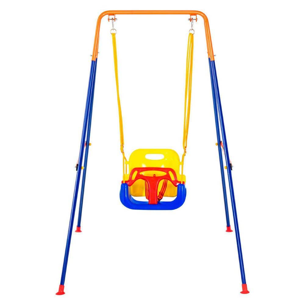 Swing Sets for Backyard 3 in 1 Toddler Swing Set with 4 Sandbags Foldable price history on PriceWatchPro