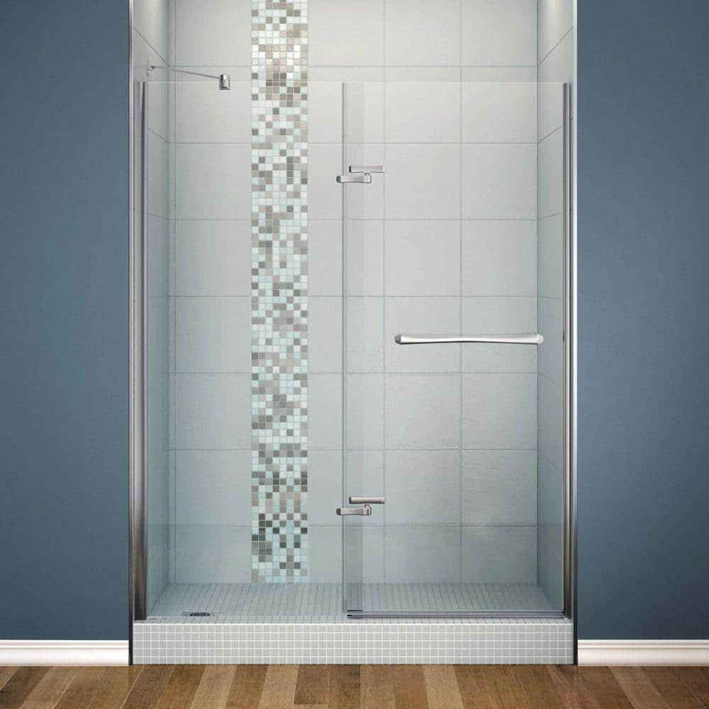 Reveal 59 in. x 71-1/2 in. Frameless Pivot Shower Door in Chrome price history on PriceWatchPro