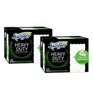 Sweeper Dry Heavy-Duty Dry Sweeping Cloths (20-Count, Multi-Pack 2)