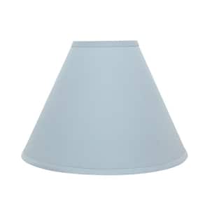 16 in. x 12 in. Light Blue Hardback Empire Lamp Shade