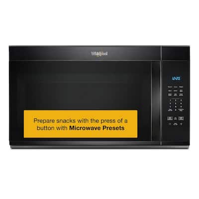 30 in Over-the-Range Microwave in Black with Express Cooking Buttons