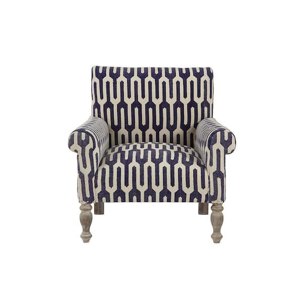 Home Decorators Collection Ivy Geometric Indigo Kilim Arm Chair