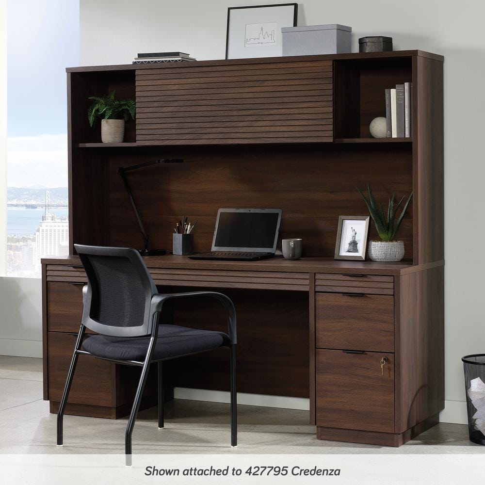 Palo Alto Spiced Mahogany 72" Engineered Wood Desk Hutch