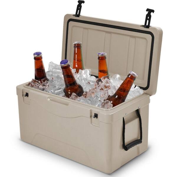 Unbranded 64 qt. Heavy Duty Outdoor Insulated Fishing Hunting Ice Chest Cooler in Gray