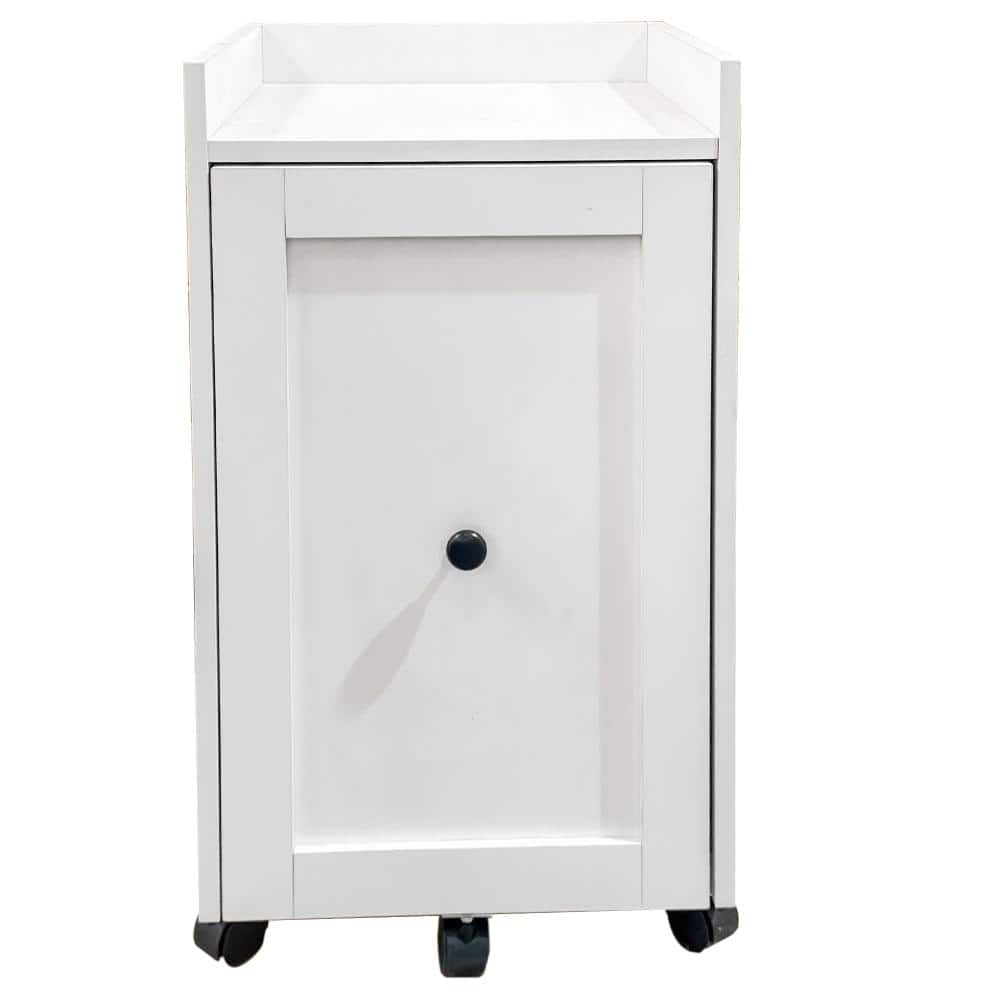 24.21 in. H White Pantry Organizer, Multi-Layer Standing File Cabinet with Wheels price history on PriceWatchPro