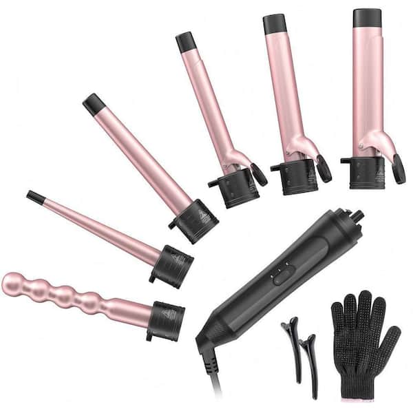 Wudkey 6-in-1 Curling Iron Set with Interchangeable Barrels  display picture 3