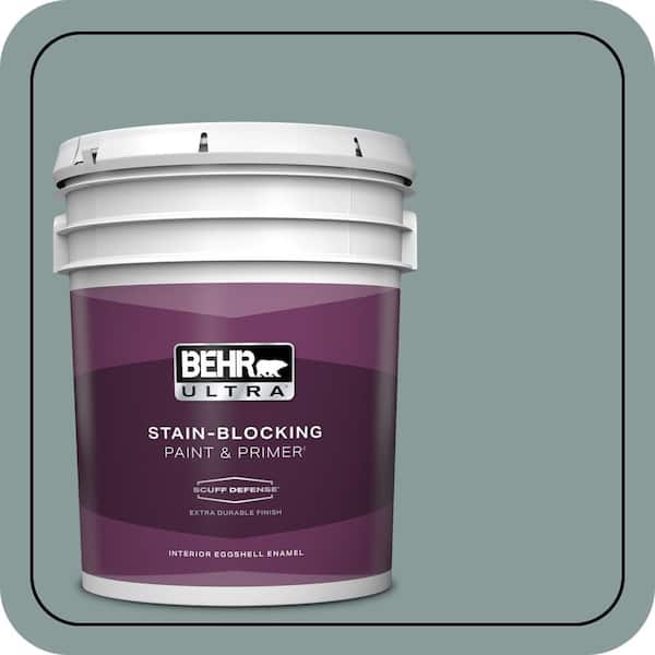 BEHR ULTRA 5 gal. Home Decorators Collection #HDC-AC-23 Provence Blue Extra Durable Eggshell Enamel Interior Paint & Primer